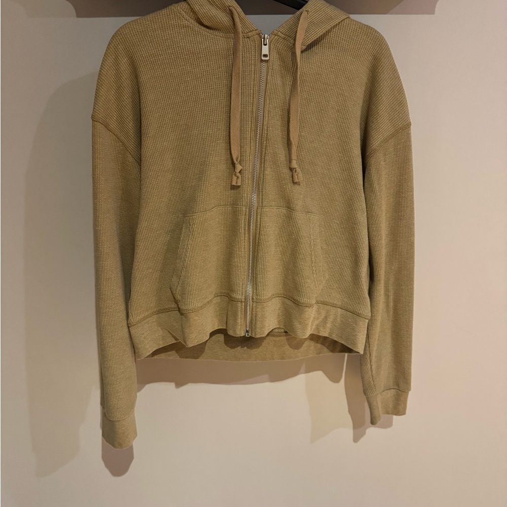 Lucky Brand Tan Zip-Up Hoodie